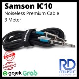 Kabel gitar bass keyboard - instrument cable TS 3 meter samson IC10 